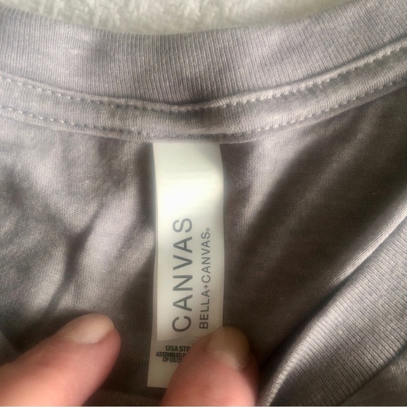 Bella Canvas Robinhood Logo Tee Grey Short Sleeve Men's Unisex size Large - Picture 10 of 13